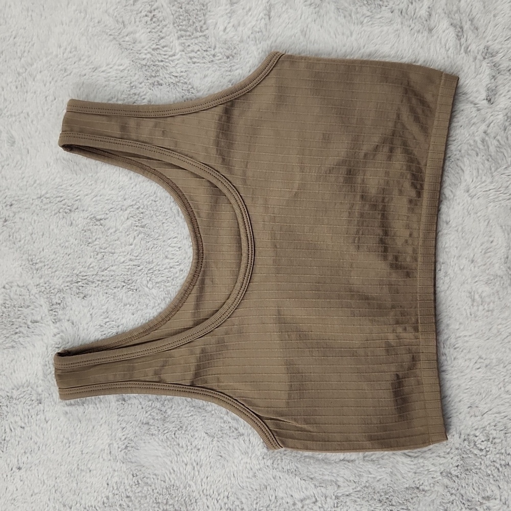 AERIE ribbed seamless tank bralette sports bra